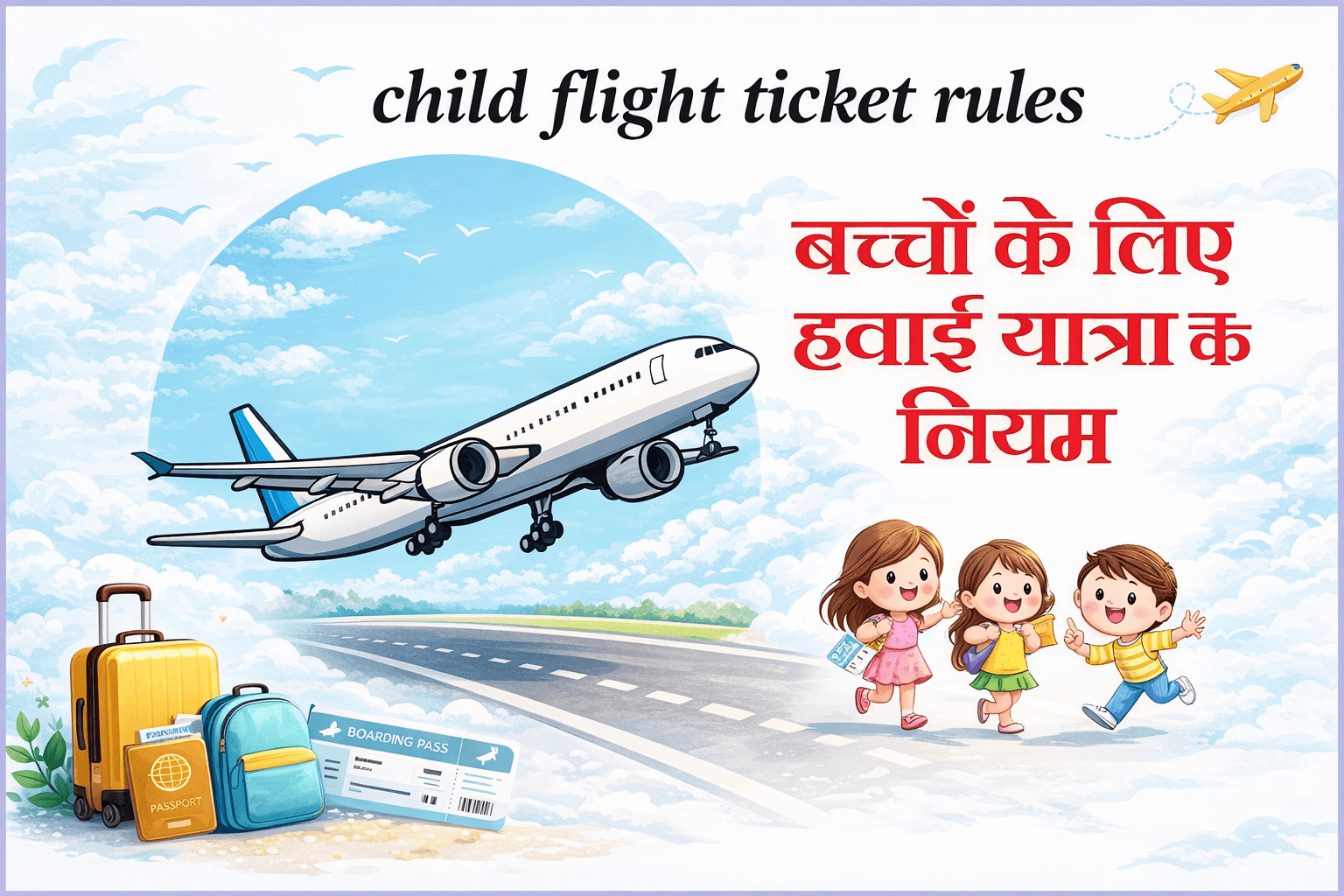 child flight ticket rules – बच्चों के लिए हवाई यात्रा के नियम