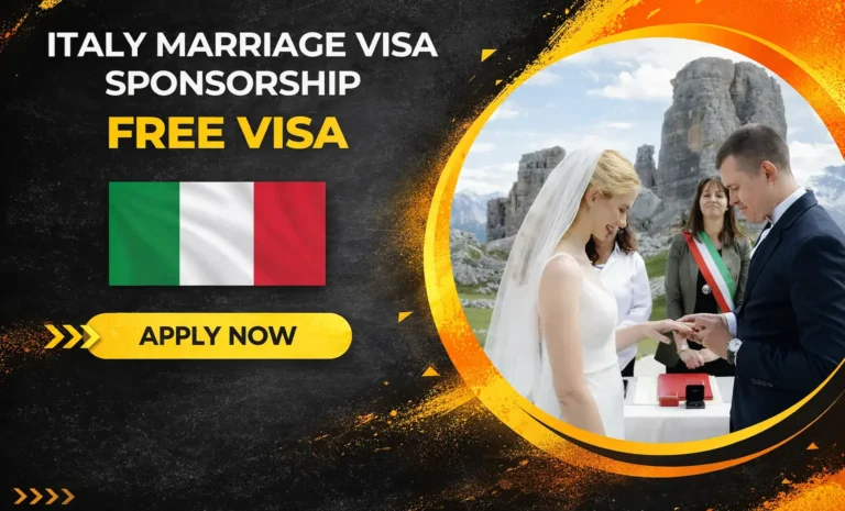 Italy Marriage Visa Sponsorship – Don’t Miss Out 2026